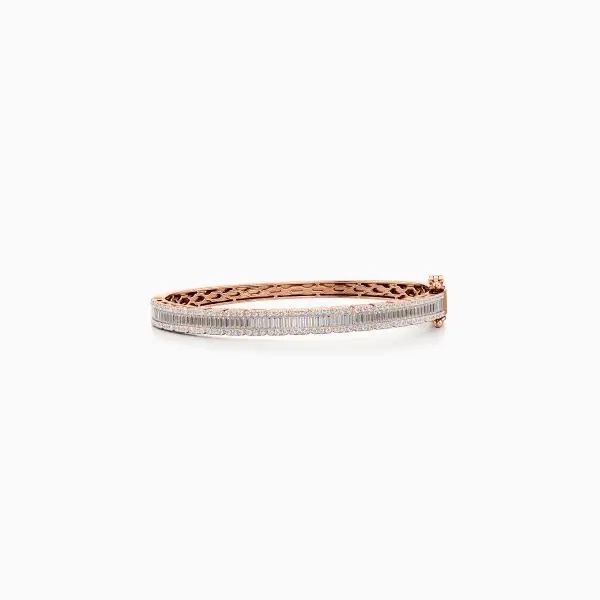 Simple Sparkle Diamond Bracelet in Rose 10k Gold