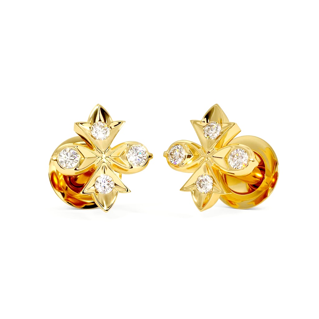 Round Diamond Earring
