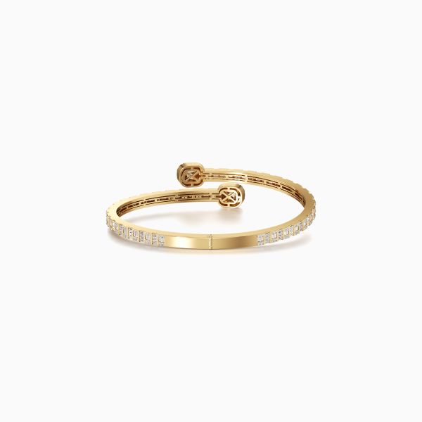 Timeless Cuff Diamond Bracelet in Yellow 10k Gold