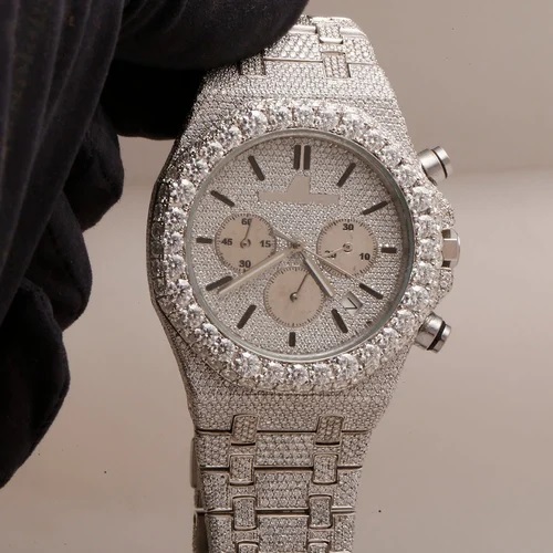 Diamond Audemars Piguet Royal Oak 41mm - Stainless Steel - Index Dial