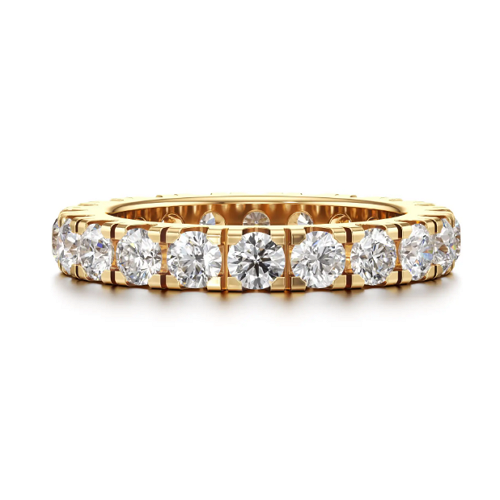 Big Knockout Diamond Ring in Yellow 10k Gold