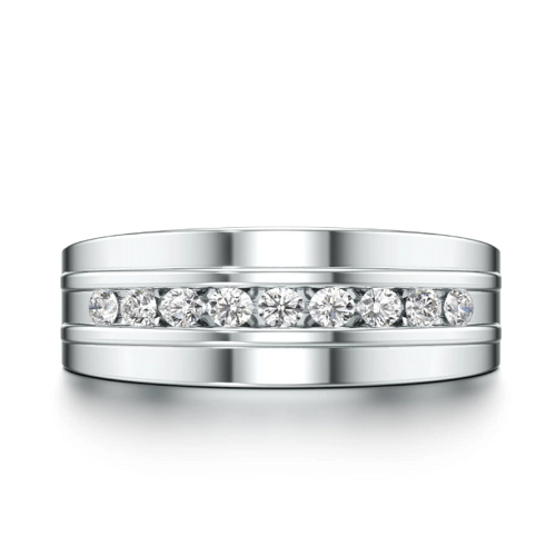Bling Trill Diamond Ring in White 10k Gold