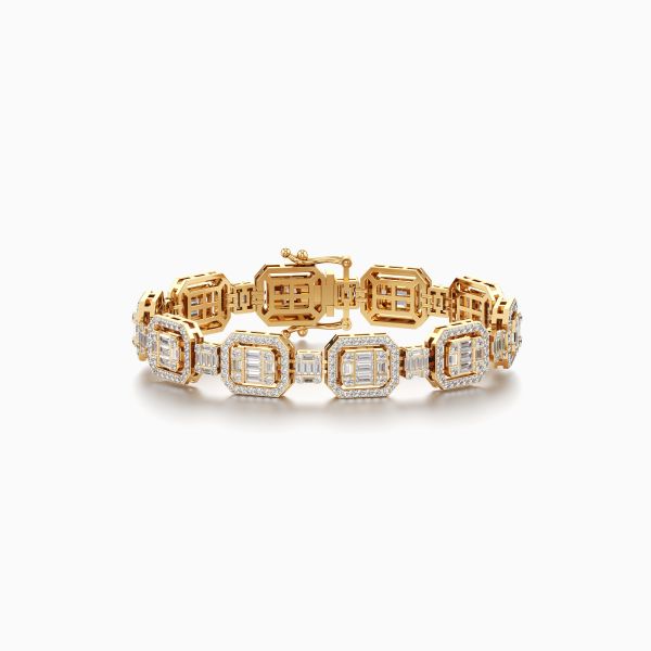 Frosty Asscher Diamond Bracelet