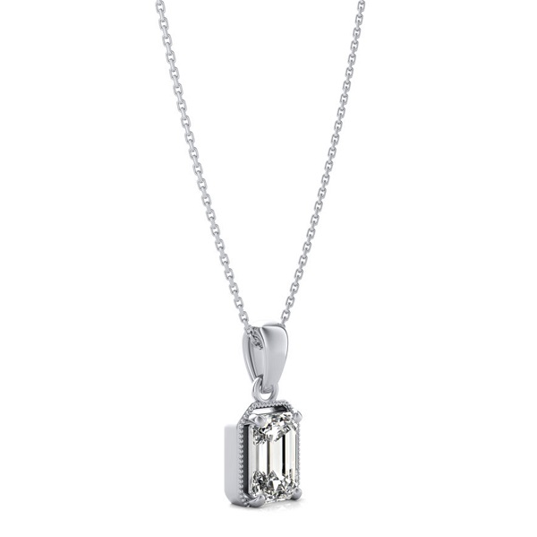 CaratX Natural Diamond Solitaire Pendant 0.40-0.50 ctw